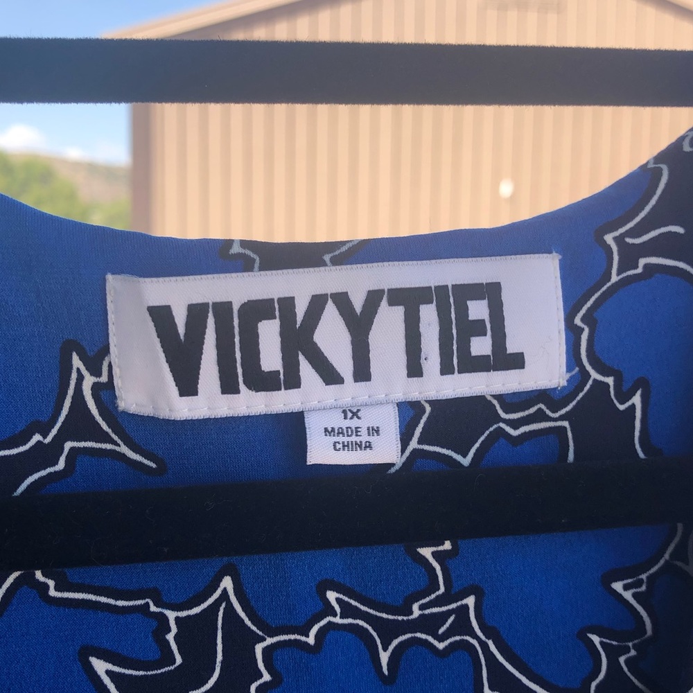 NWOT 1x Vicky Tiel Wrap Tie Dress - Picture 8 of 9